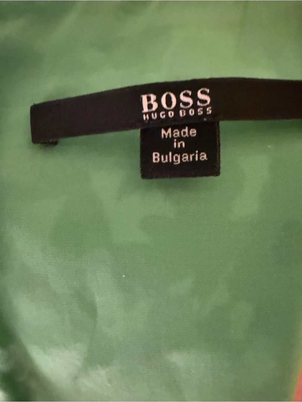 HUGO BOSS GREEN ABSTRACT PRINT MIDI DRESS US 8 SHEATH